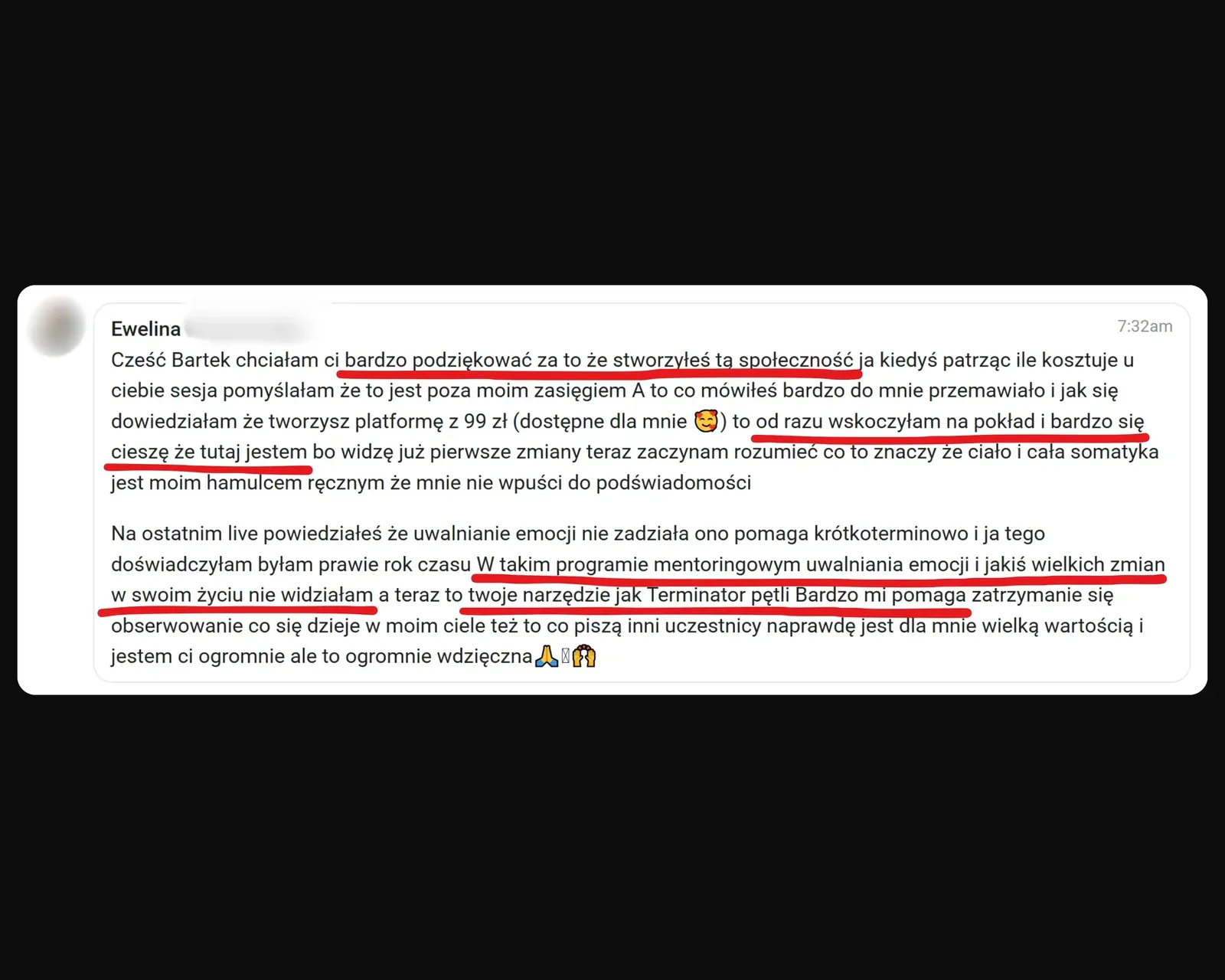 Opinia osoby po pracy z Bartoszem Kubiakiem