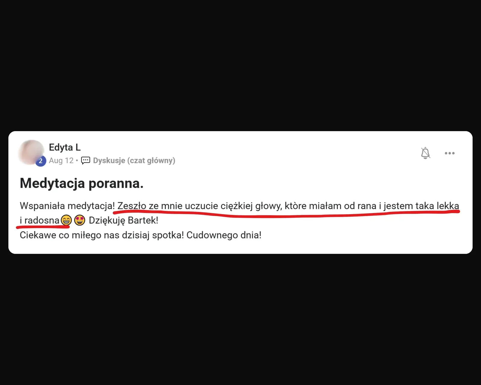 Opinia osoby po pracy z Bartoszem Kubiakiem